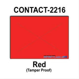 180,000 Contact 2216 (Special Packaging) Warm Red General Purpose Labels to fit the Contact 22-66, Contact 22-77, Contact 22-88 Price Guns. Full Case + includes 20 ink rollers.