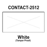 200,000 Contact 2512 compatible White General Purpose Labels for Contact 25-8, Contact 25-9 Price Guns. Full Case + 20 ink rollers. WITH Security Cuts.