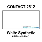 200,000 Contact 2512 Compatible White General Purpose Labels for Contact 25-8, Contact 25-9 Price Guns. Full Case + 20 Ink Rollers. NO Security cuts.