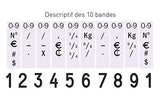 Trodat Professional Numbering Stamp 55510 10 Band Height: 5 mm