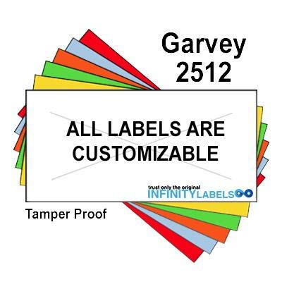 200,000 Garvey 2512 compatible Warm Red General Purpose Labels for G-Series 25-8. G-Series 25-9, G-Series 25-10 Price Guns. Full Case + 20 ink rollers. WITH Security Cuts.