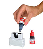 ACCU-STAMP2 Message Stamp with Shutter, 2-Color, FAXED, 1-5/8" x 1/2" Impression, Pre-Ink, Red and Blue Ink (035533)