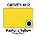 280,000 GENUINE GARVEY 1812 Yellow General Purpose Labels: full case - 20 ink rollers - tamper proof security cuts