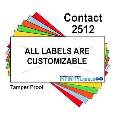 200,000 Contact 2512 compatible White Hi-Tack Labels for Contact 25-8, Contact 25-9 Price Guns. Full Case + 20 ink rollers. WITH Security Cuts.