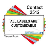 200,000 Contact 2512 compatible White General Purpose Labels for Contact 25-8, Contact 25-9 Price Guns. Full Case + 20 ink rollers. WITH Security Cuts.