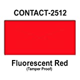 200,000 Contact 2512 compatible Fluorescent Red General Purpose Labels for Contact 25-8, Contact 25-9 Price Guns. Full Case + 20 ink rollers. WITH Security Cuts.